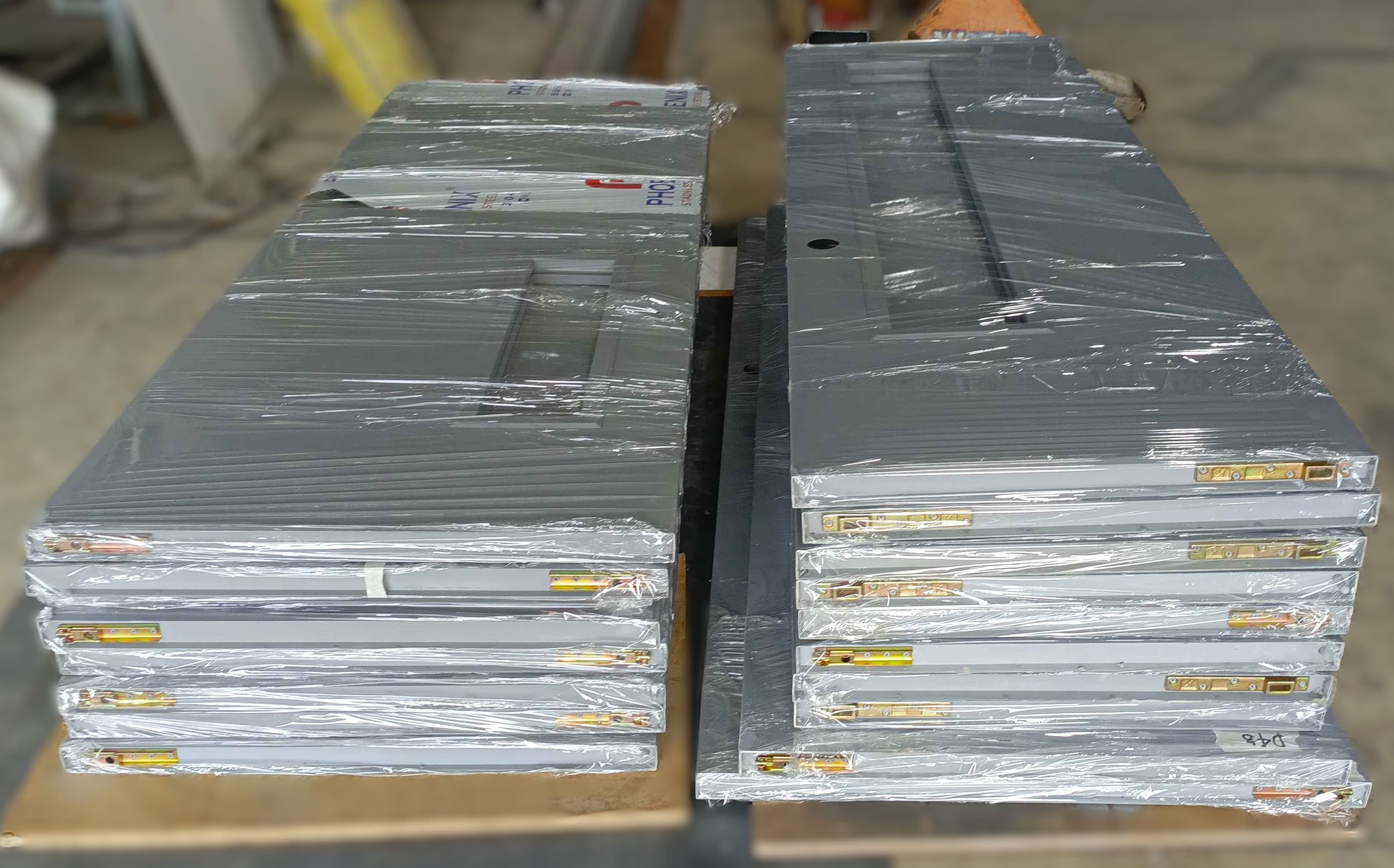 RTCDC steel doors finished packaging