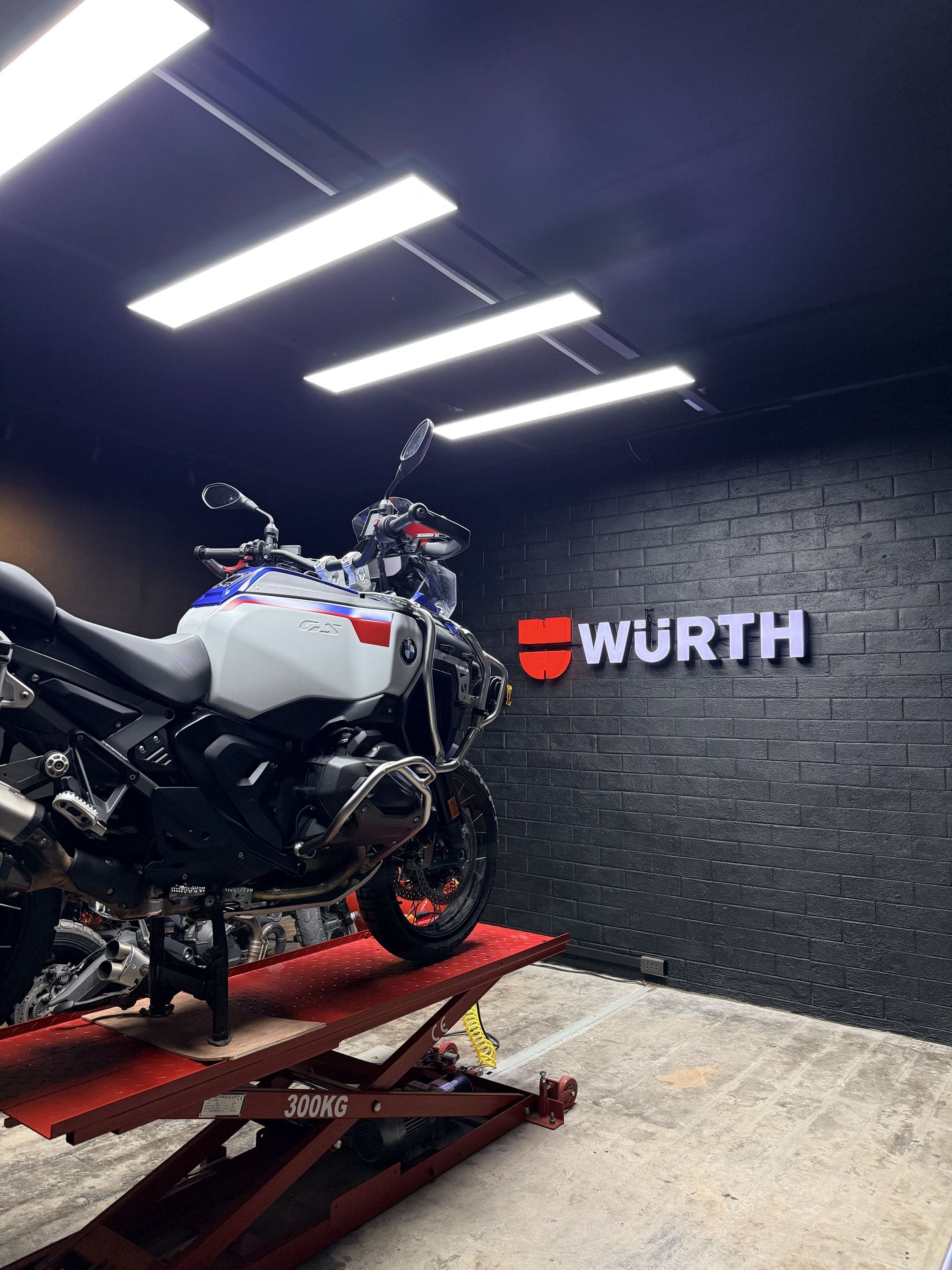 Wurth signage finished indoor installation